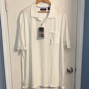 Perry Ellis Men's White Polo Shirt